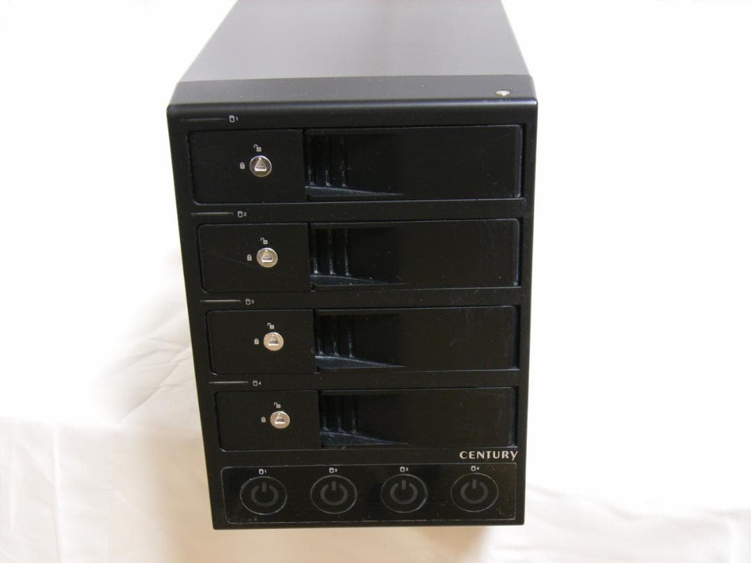 センチュリー　独立電源スイッチ　裸族のカプセルホテル Ver.2　HDD4台