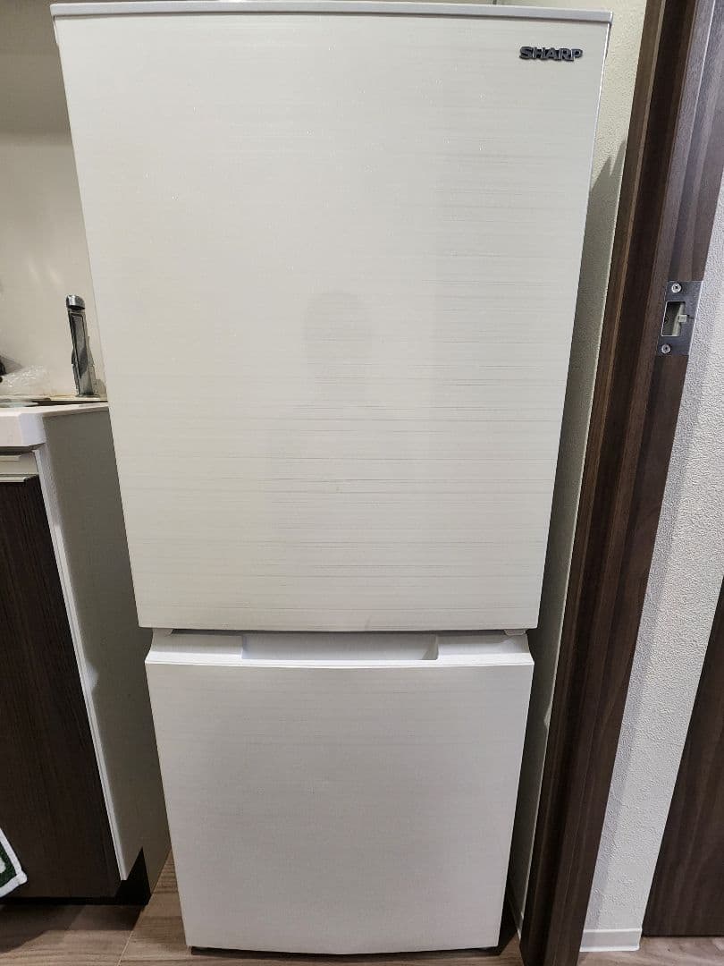 シャープ 2ドア冷蔵庫 sj-d15h-w