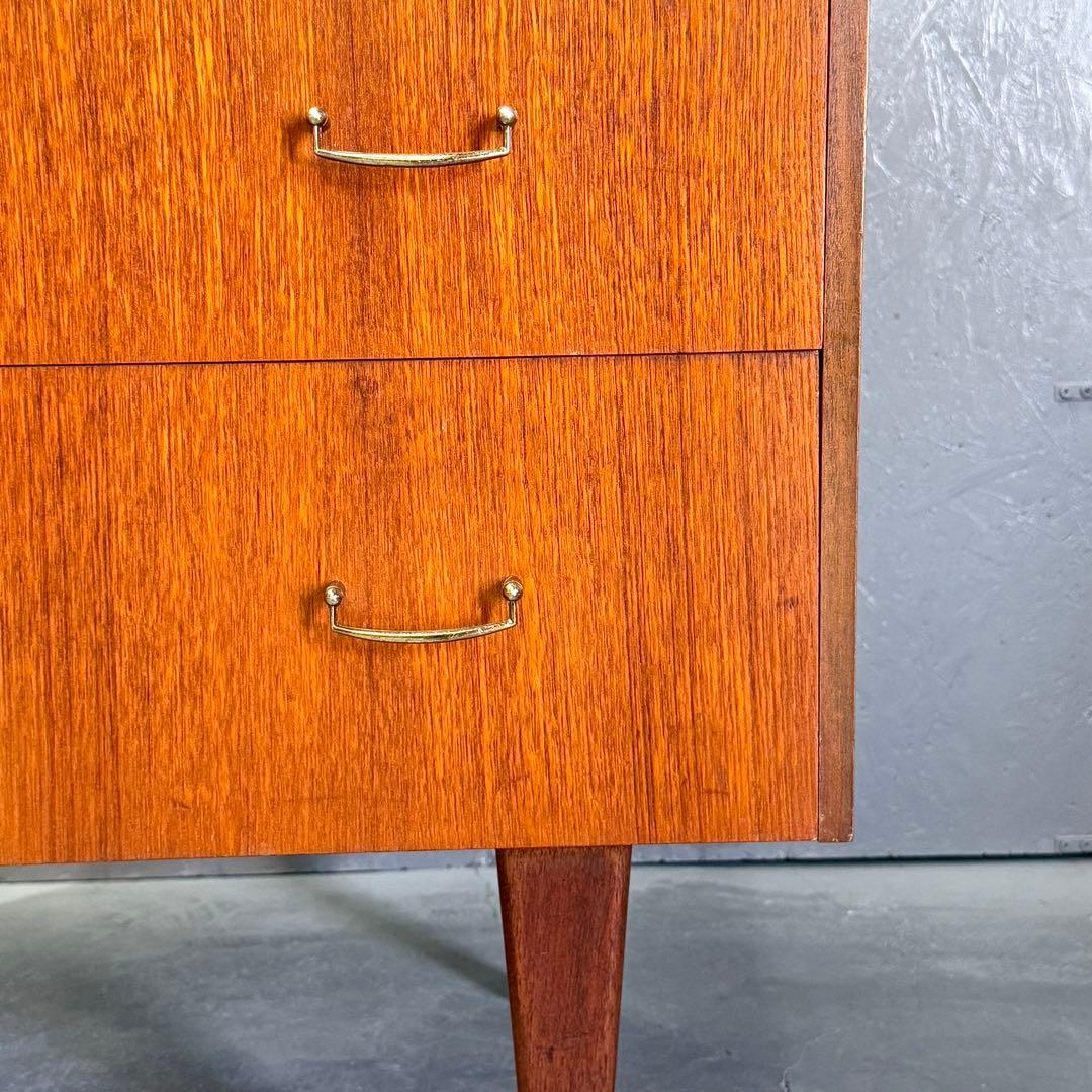 英国ヴィンテージ チーク 5段チェスト