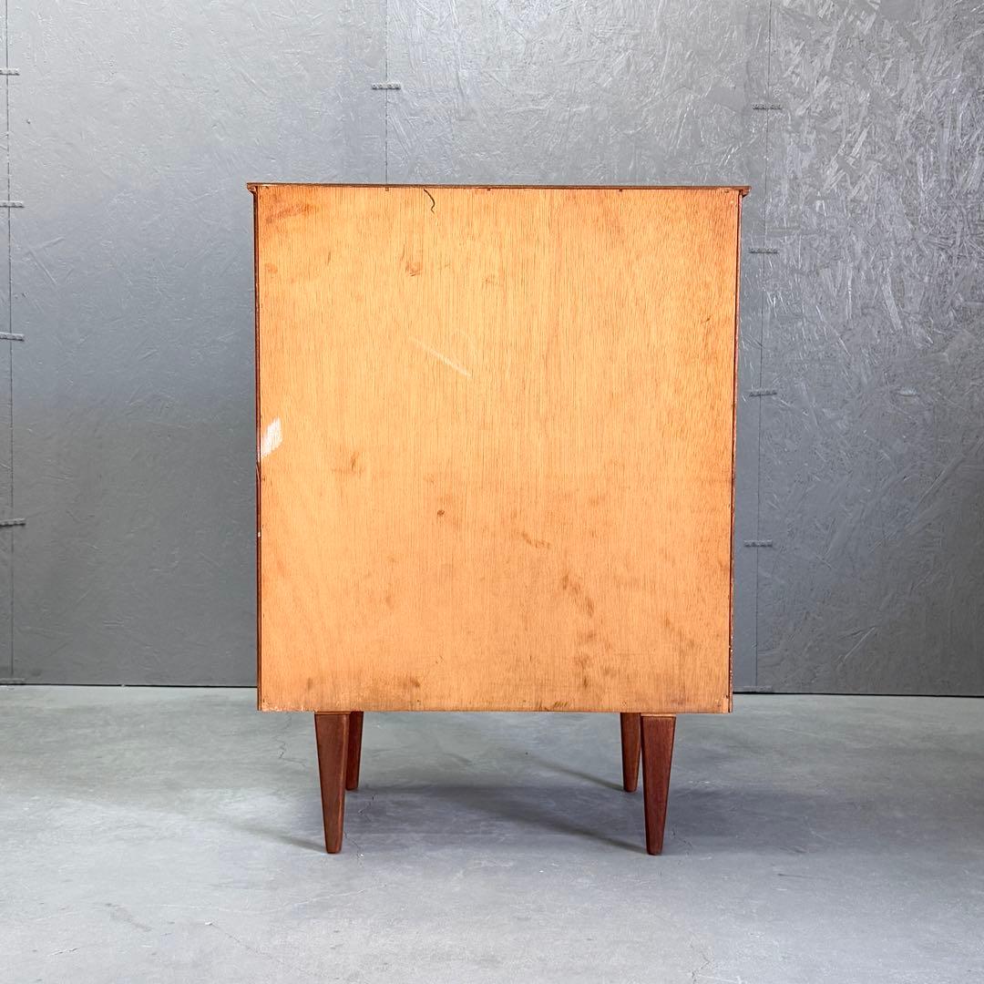 英国ヴィンテージ チーク 5段チェスト