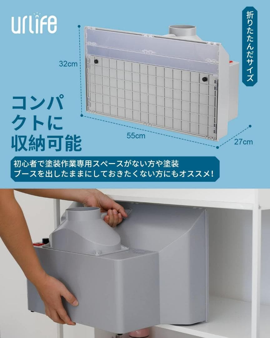 [即日発送]　塗装ブース　スプレーブース　2基ファン　ダブルファン　Anesty