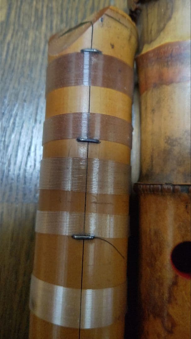 尺八在銘　三印　一尺七寸管　検　和楽器　尺八