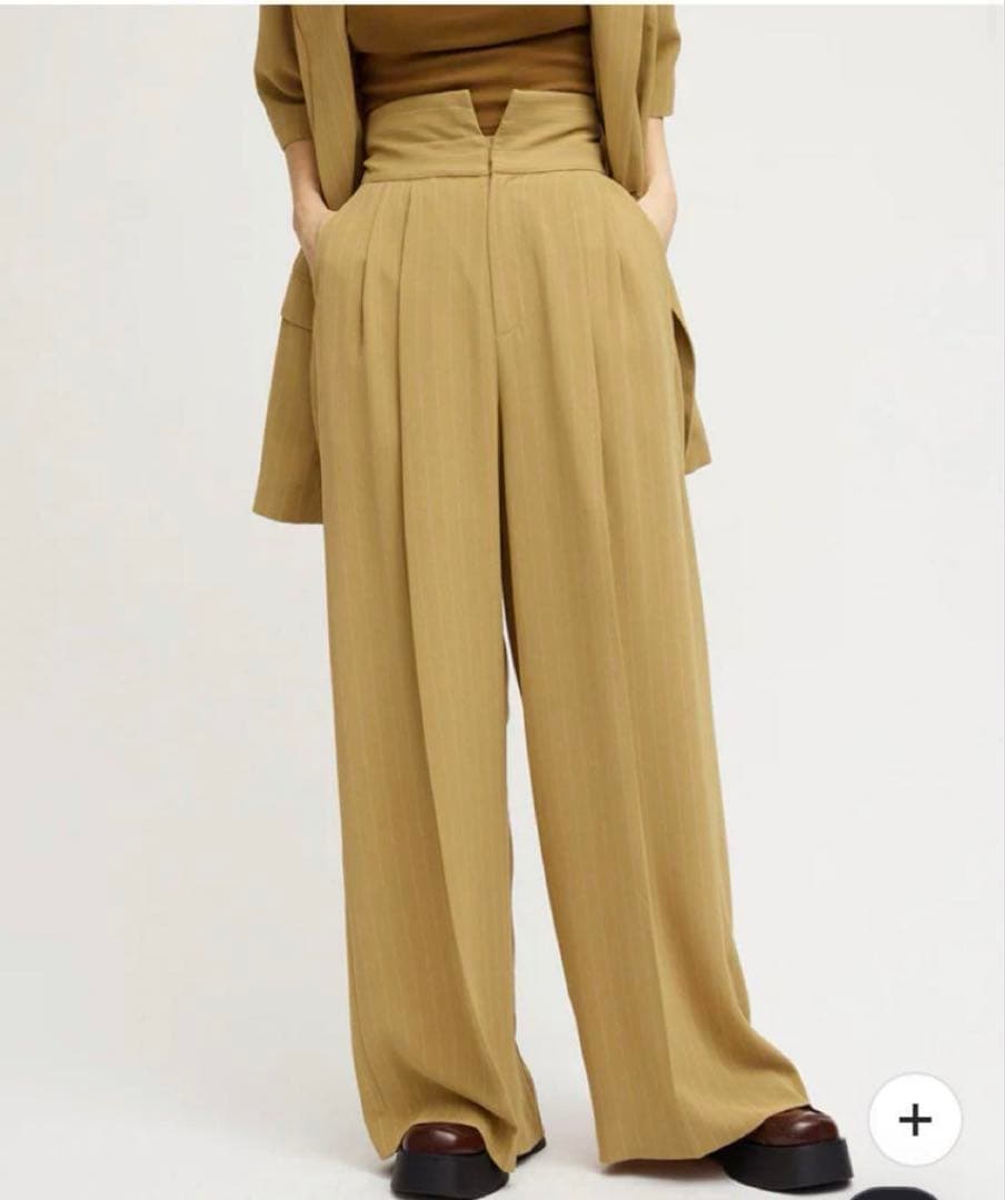 ま*お様 TURN BACK WAIST WIDE PANTS