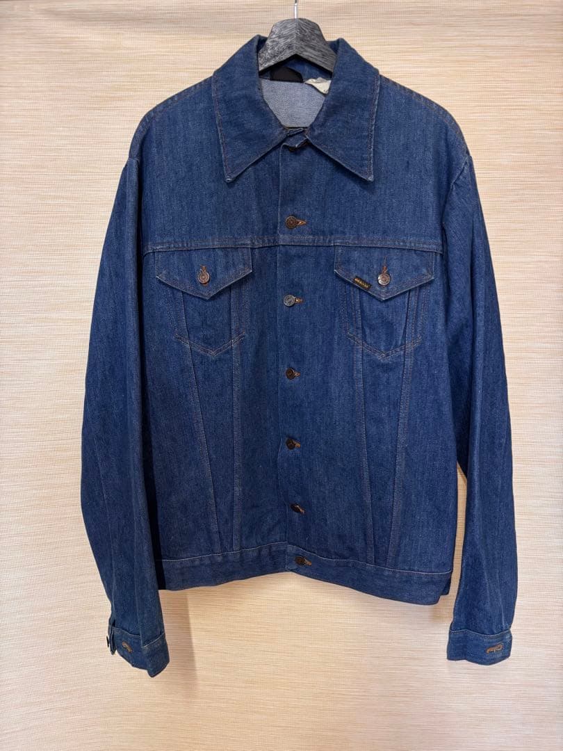 シアーズROEBUCKS デニムジャケット超濃紺60〜70s激デカサイズ