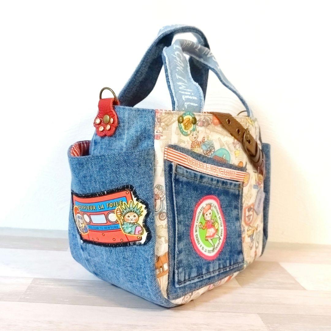 専用☆デニムリメイクバッグ＆手帳カバー☆ジョリーフルール