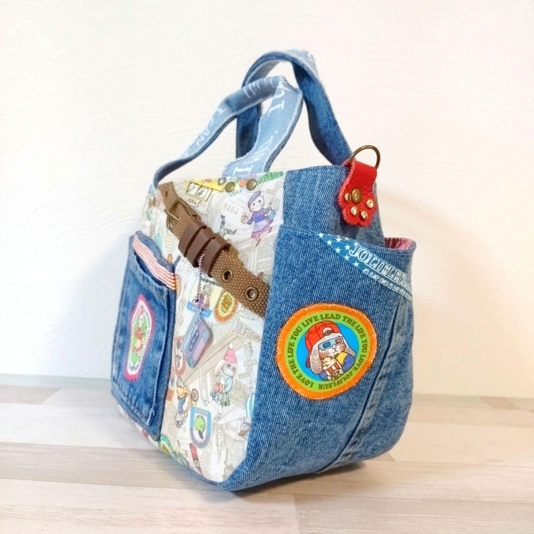 専用☆デニムリメイクバッグ＆手帳カバー☆ジョリーフルール