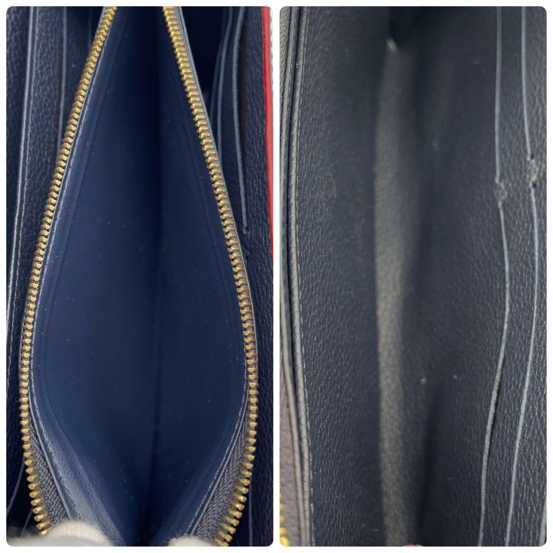 【専用】ルイヴィトン アンプラント サラ　ネイビー　モノグラム　長財布