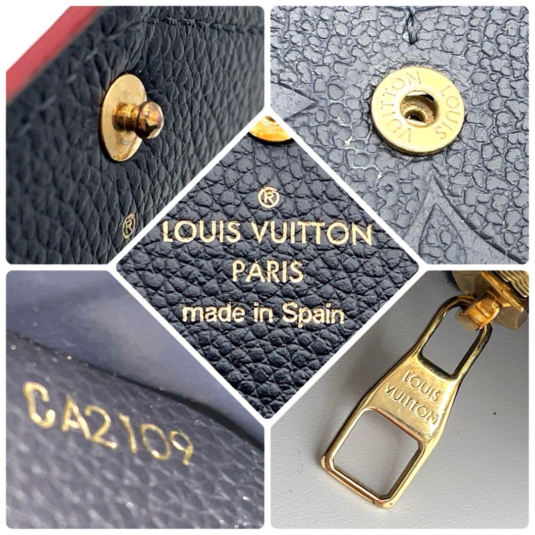 【専用】ルイヴィトン アンプラント サラ　ネイビー　モノグラム　長財布