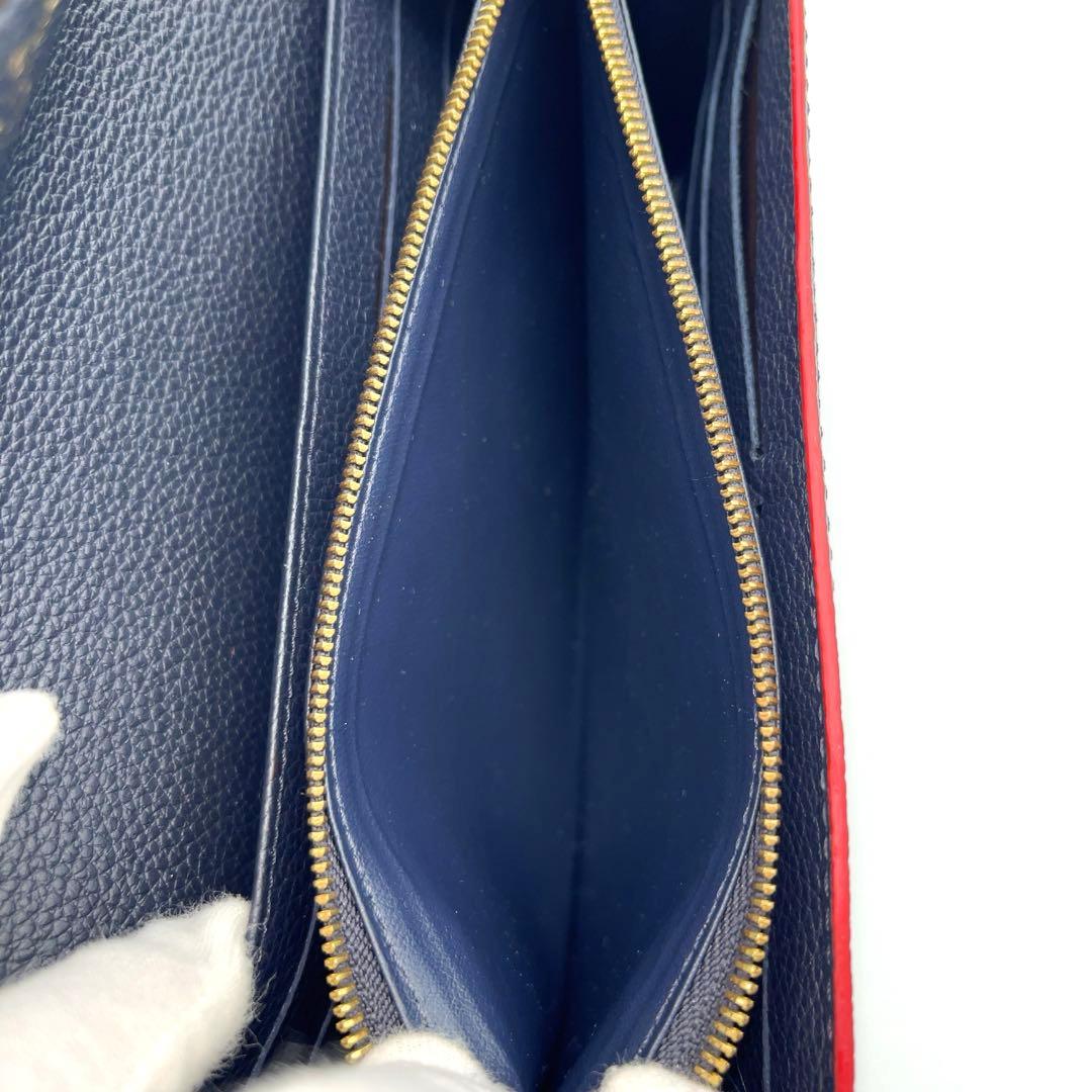 【専用】ルイヴィトン アンプラント サラ　ネイビー　モノグラム　長財布