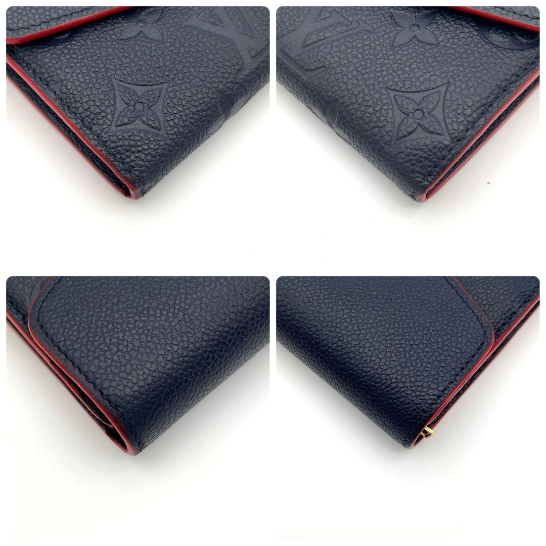 【専用】ルイヴィトン アンプラント サラ　ネイビー　モノグラム　長財布