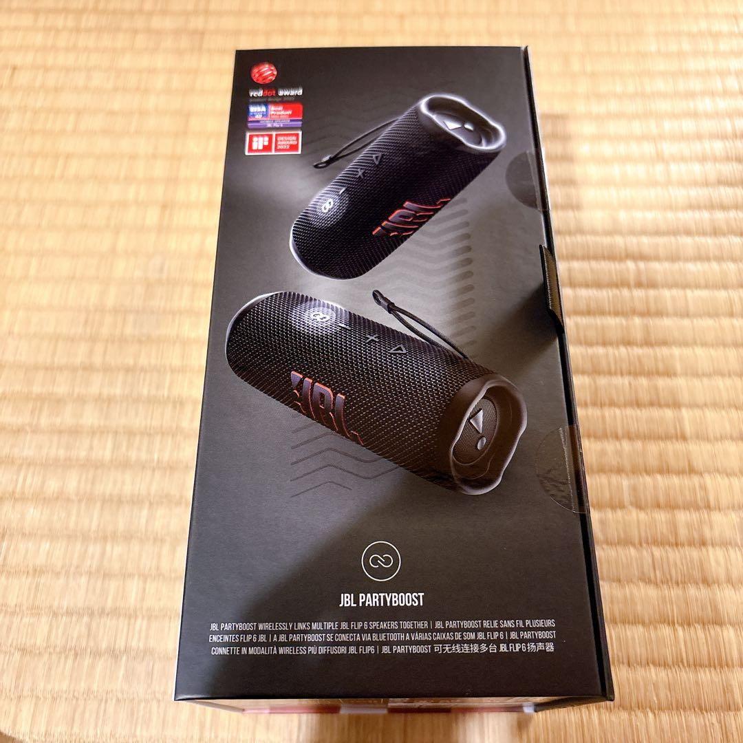 新品JBL FLIP6 Bluetooth ワイヤレススピーカー 防水 ブラック
