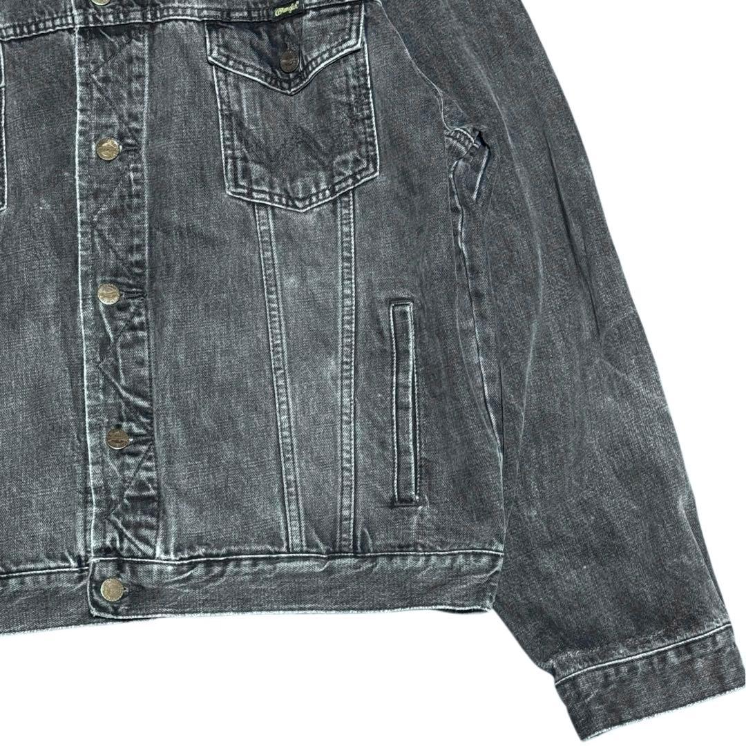 ビッグサイズXL Wrangler 90s 先染めブラック トラッカージャケット