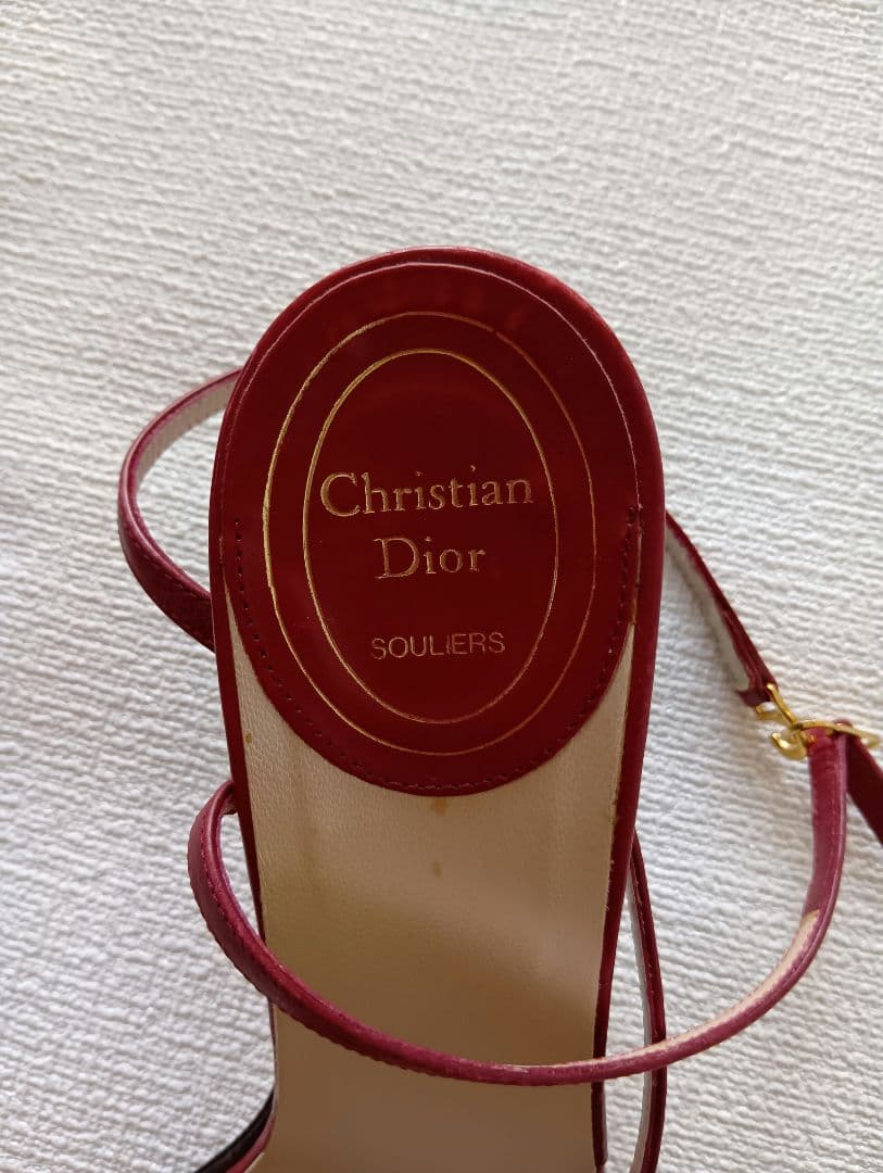 Christian Dior レースアップサンダル