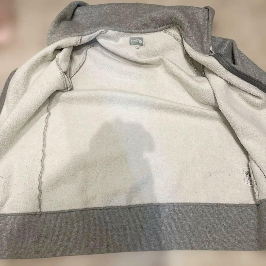 ノースフェイスジップパーカーグレーXL