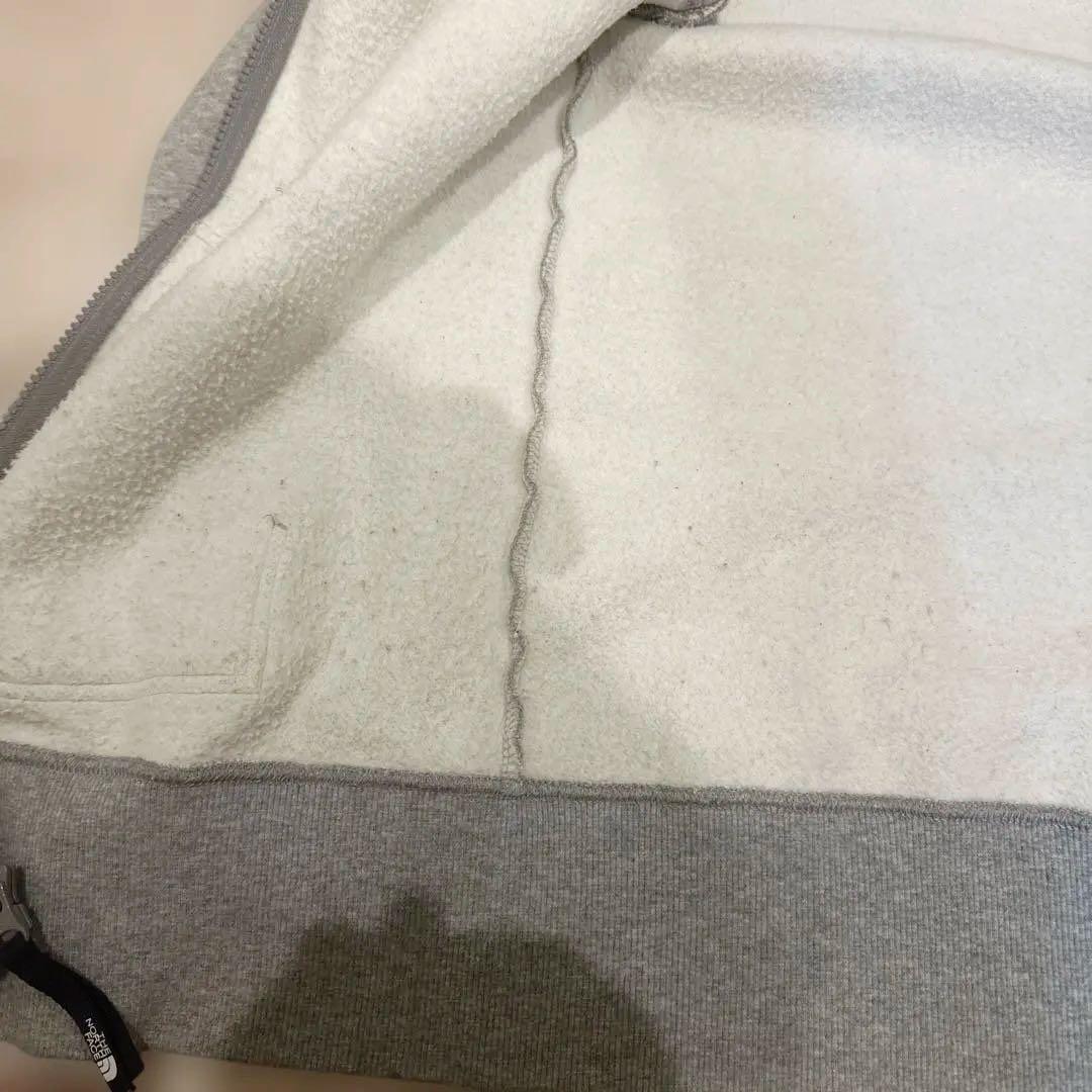 ノースフェイスジップパーカーグレーXL