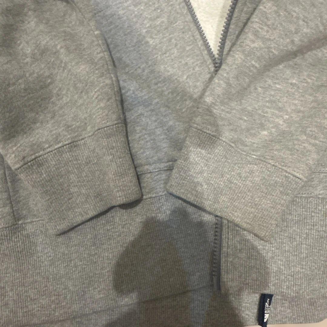 ノースフェイスジップパーカーグレーXL