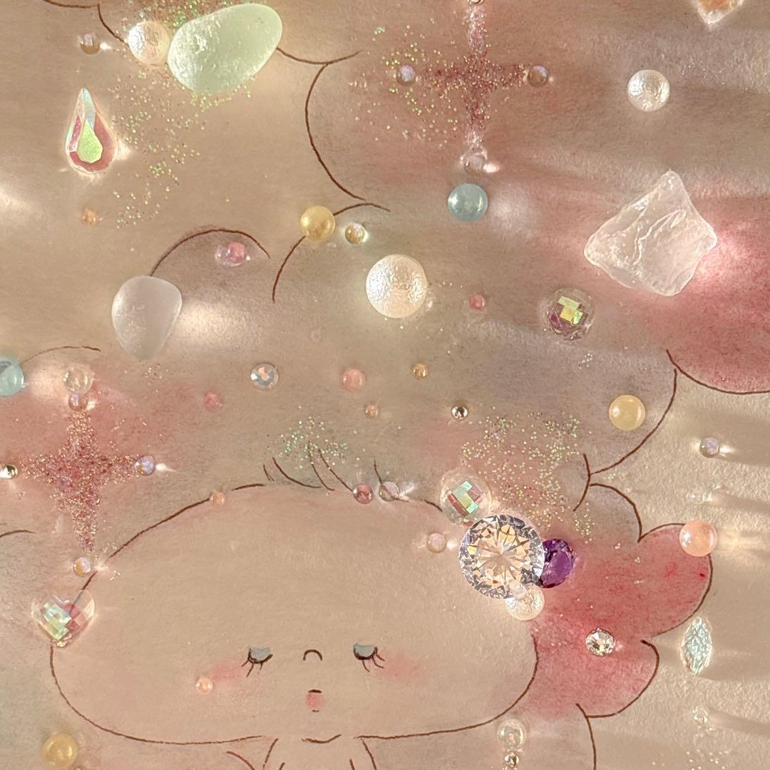 グラスアート　イラスト　水彩画　原画