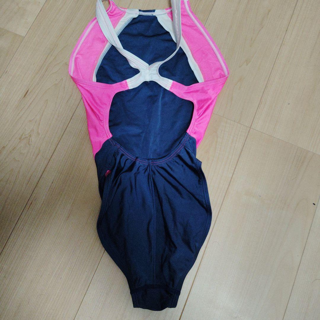 asics 水着 Lサイズ ネイビー/ピンク
