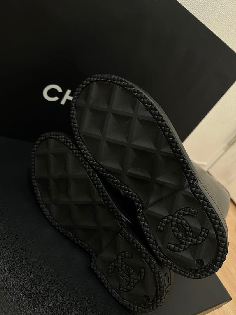 新品 CHANEL レインブーツ 37 ジェニー着用 大人気