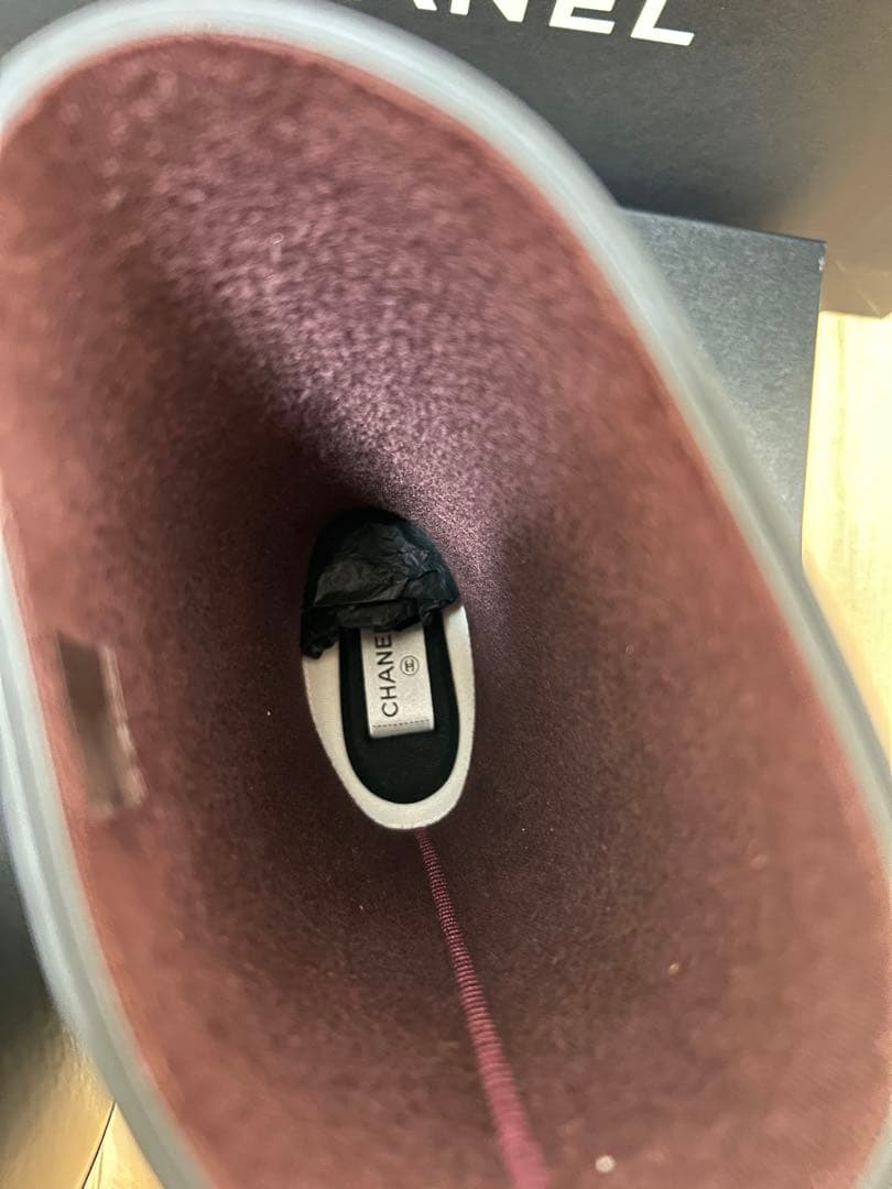 新品 CHANEL レインブーツ 37 ジェニー着用 大人気