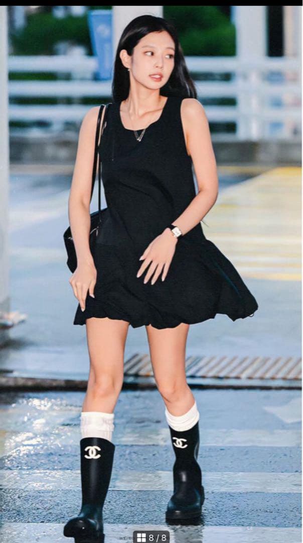 新品 CHANEL レインブーツ 37 ジェニー着用 大人気