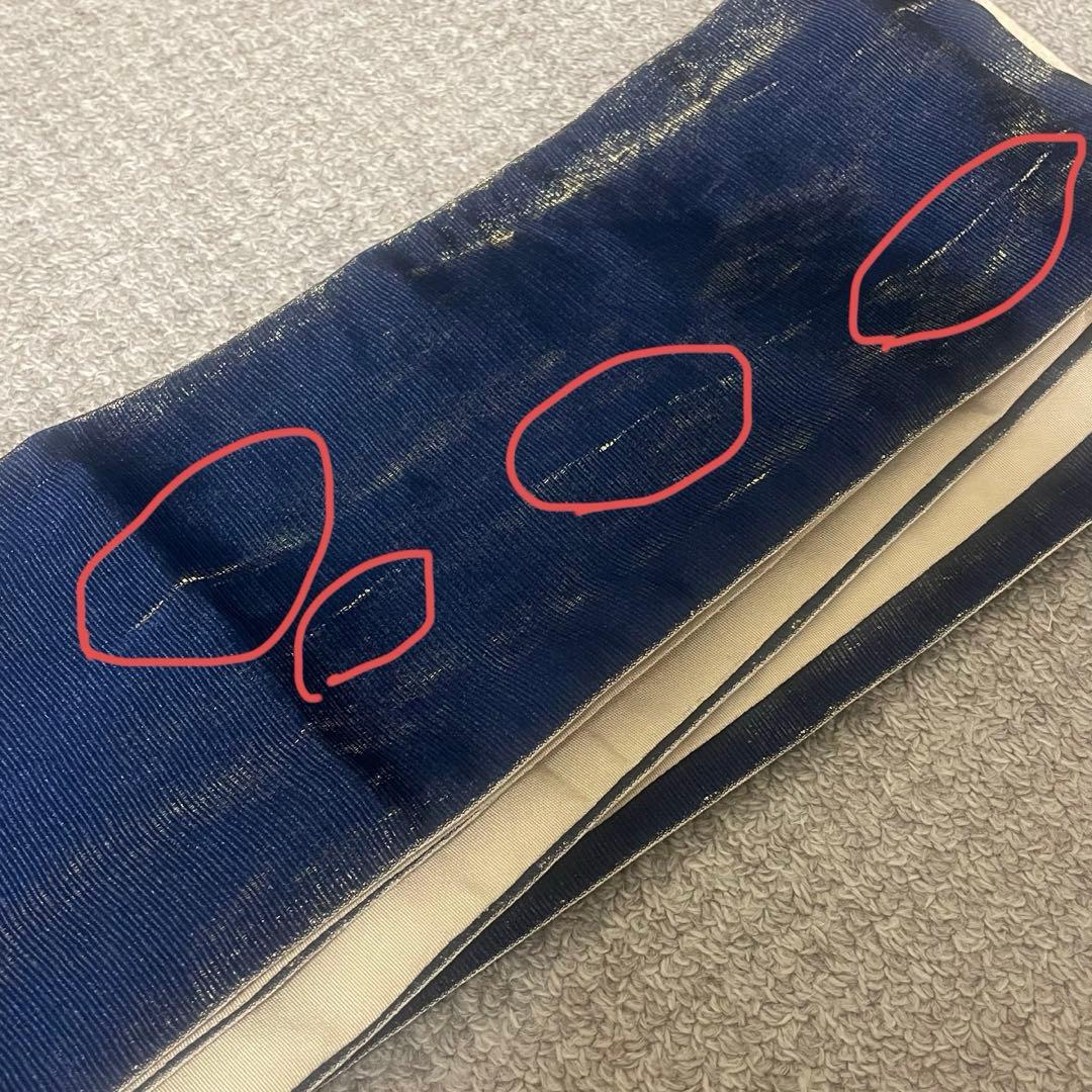 ［utatane×Acka.］浴衣4set 鮫小紋と菖蒲 navy・ivory