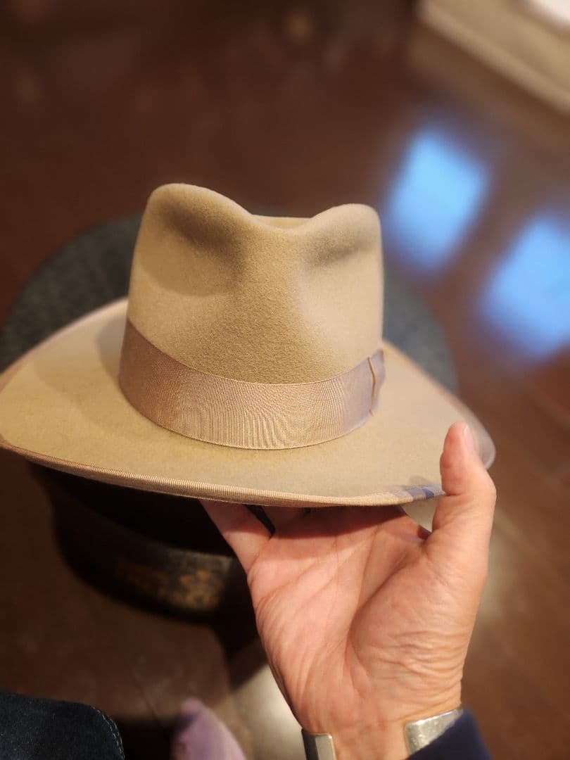 THE HATTER ベージュウールハット 7 1/8