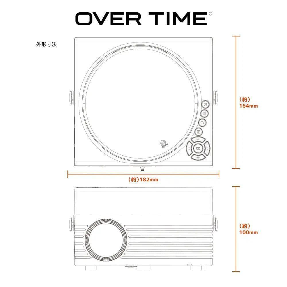 【新品】TVチューナー＆DVD付 LEDプロジェクター OT-TPJ200AK