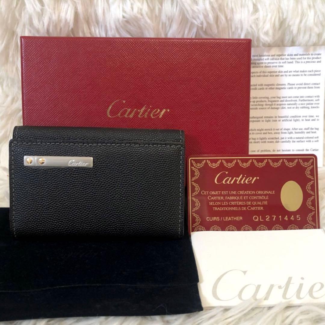 未使用✨カルティエ サントス　レザー　6連キーケース