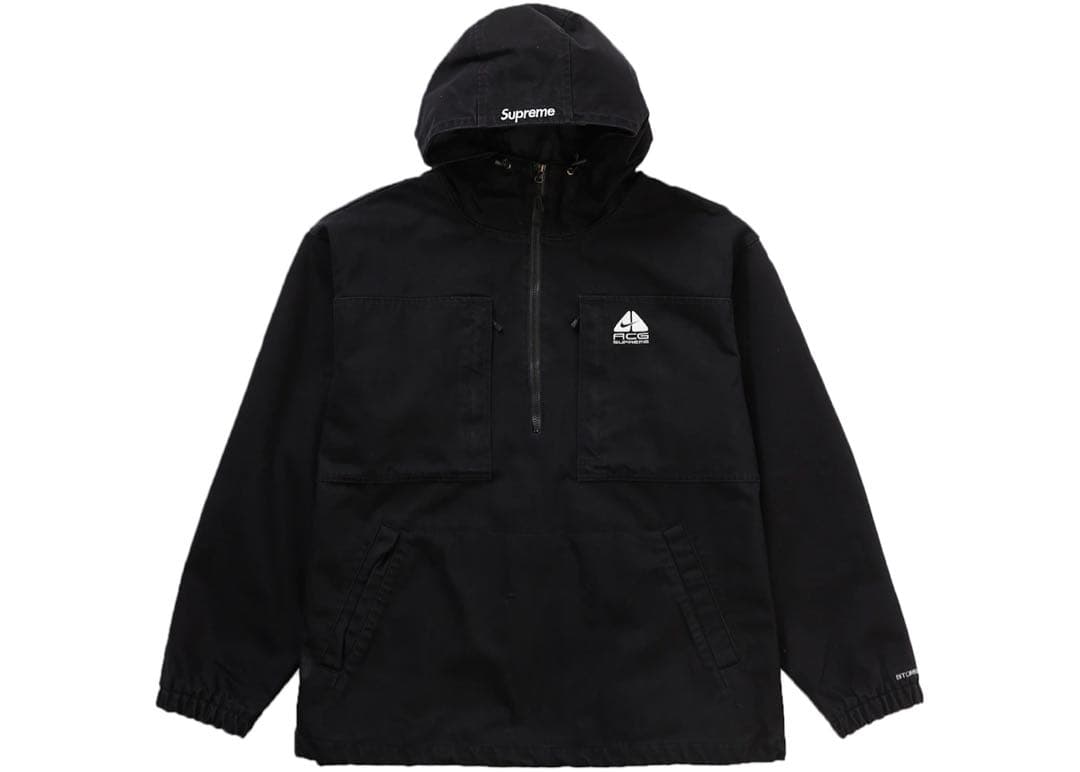 S*_様 NikeACG Supreme ブラック プルオーバージャケット M