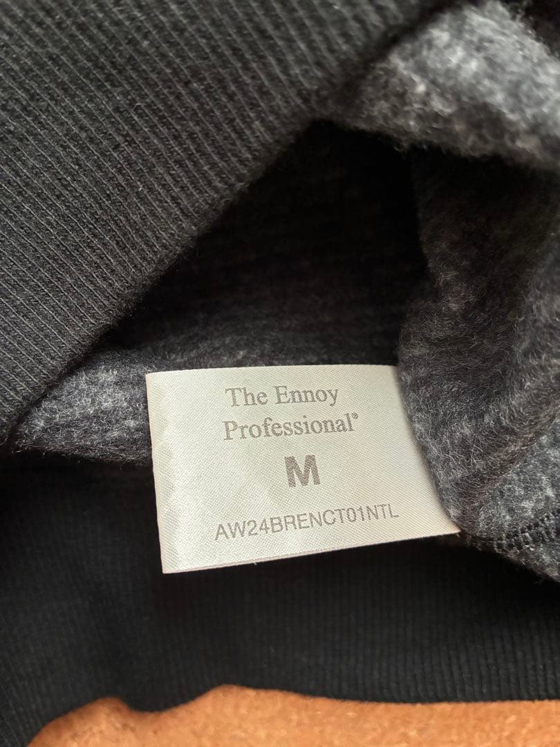 エンノイ　The Ennoy Professional ボーダースウェット　M