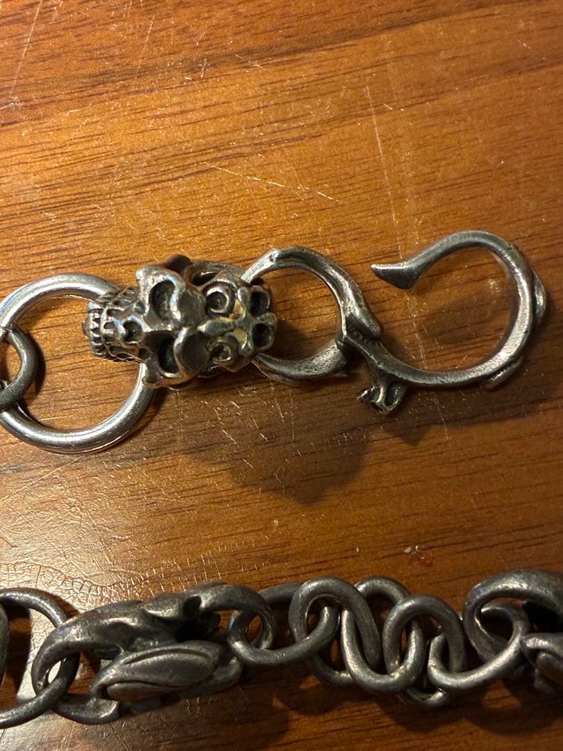 ウォレットチェーン&F.A.Lエンプティスカルキーホルダー Silver 925