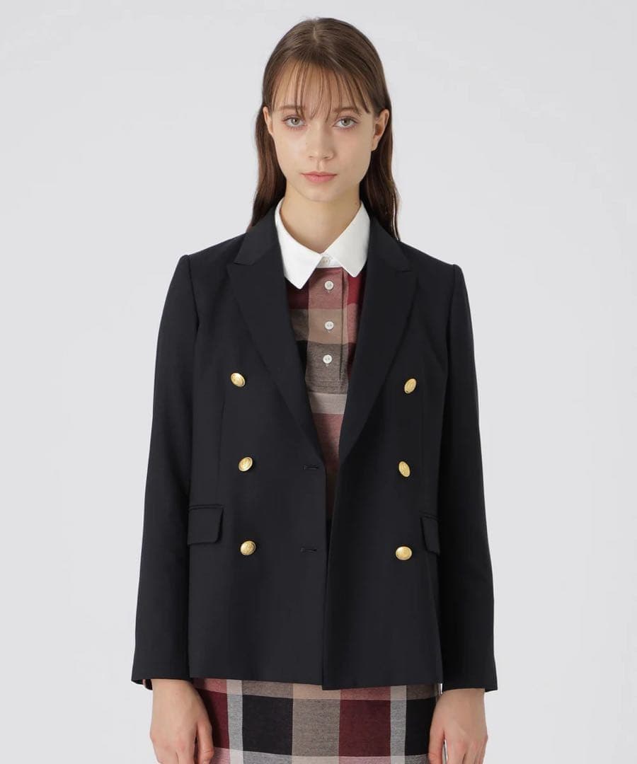 【新品】BLUELABEL CRESTBRIDGEネイビーブレザーダブル36