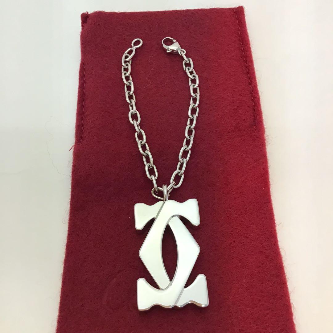 ❣️新品同様❣️カルティエCartier 2Cロゴバックチャーム、ペンダントトップ