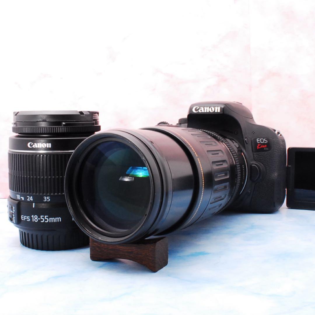 キャノン Kiss X9i☆スマホ転送☆一眼レフカメラ☆手ぶれ補正＆超望遠