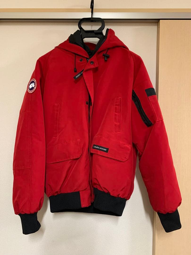   カナダグースダウンジャケット L/G レッド タグ有り