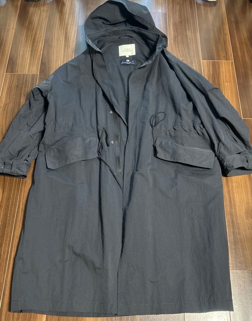 スタジオニコルソンモッズコートダークネイビー