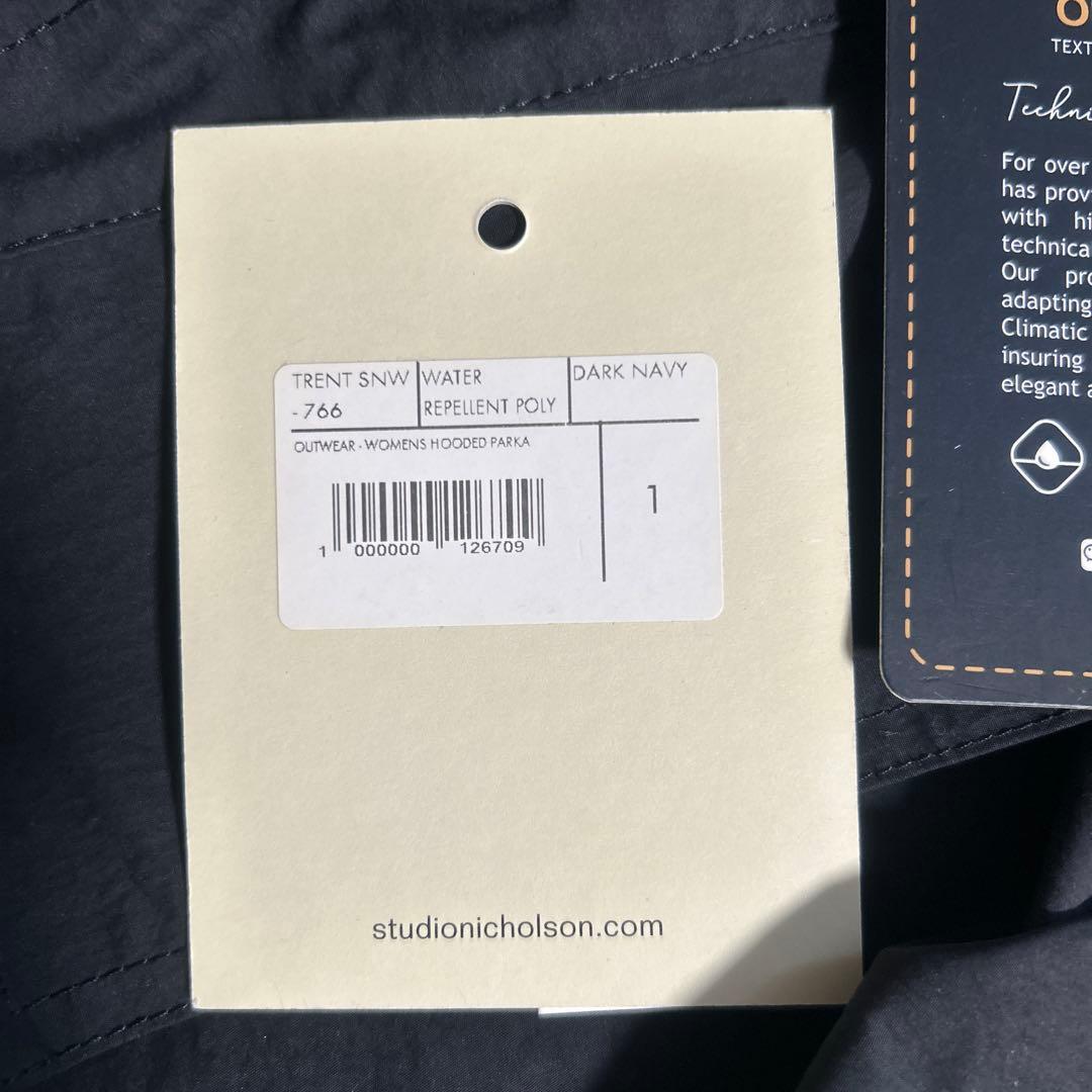 スタジオニコルソンモッズコートダークネイビー