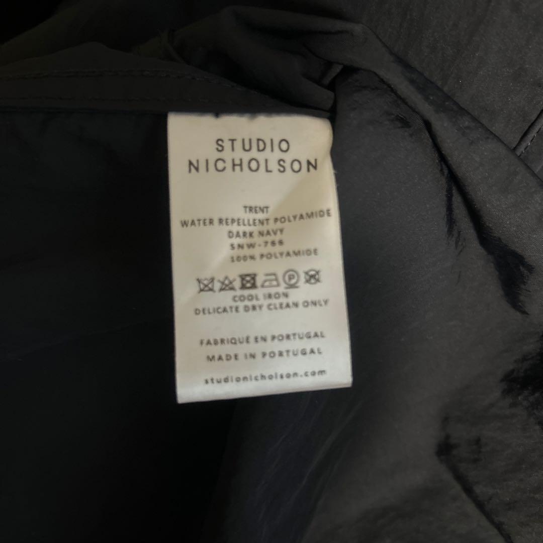 スタジオニコルソンモッズコートダークネイビー