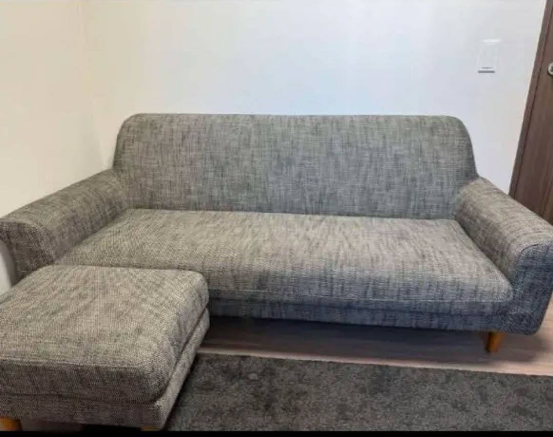 【unico】BOERUM ソファ+ オットマン　引取歓迎@名古屋市