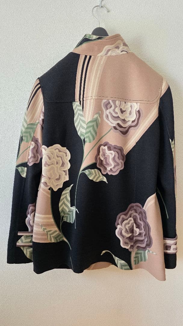 LEONARD フラワープリント テーラードジャケット