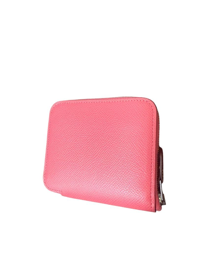 美品　エルメス アザップ シルクイン コンパクト　C刻印 ローズアザレ