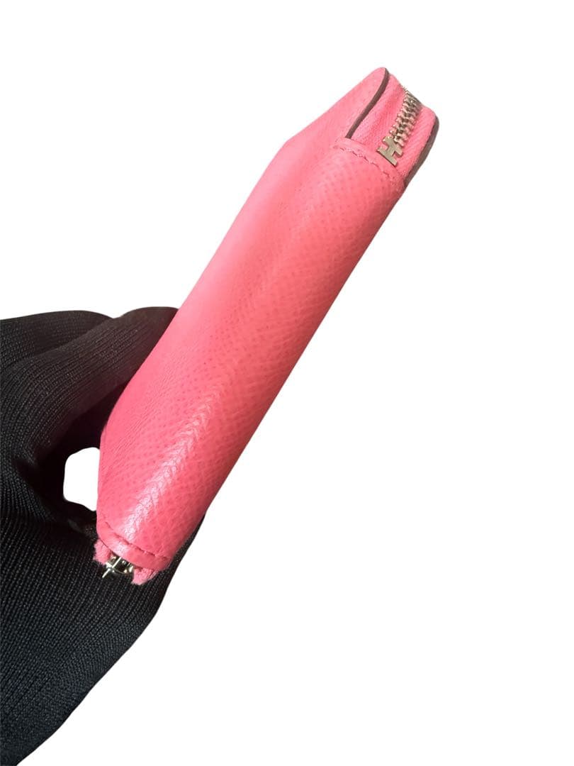 美品　エルメス アザップ シルクイン コンパクト　C刻印 ローズアザレ