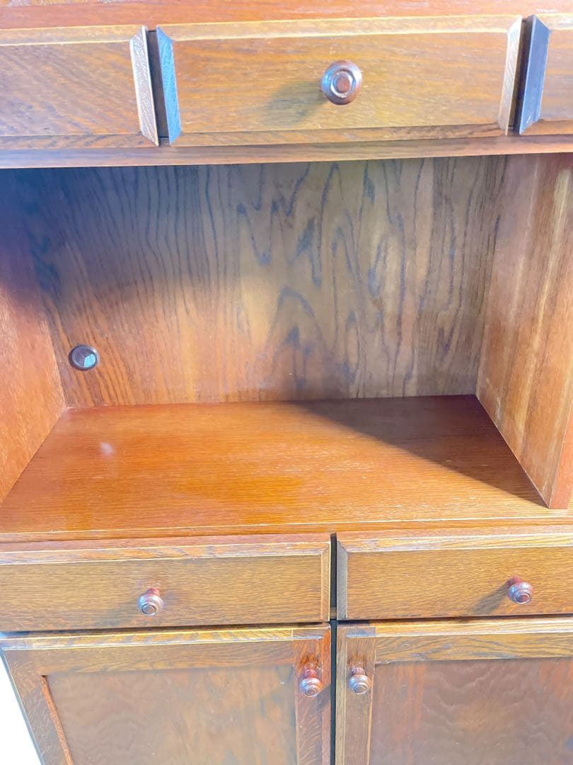 HR560 三越ブルージュ　ステンドグラス　カップボード　食器棚　三越家具