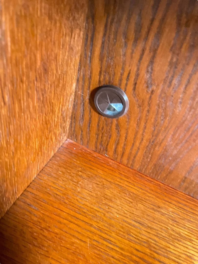 HR560 三越ブルージュ　ステンドグラス　カップボード　食器棚　三越家具