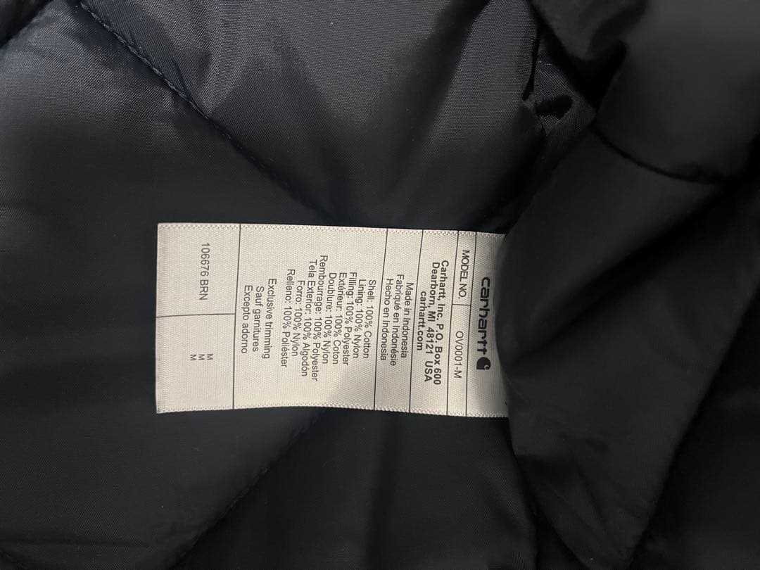 CARHARTT カーハート ダックベスト M カーハートブラウン