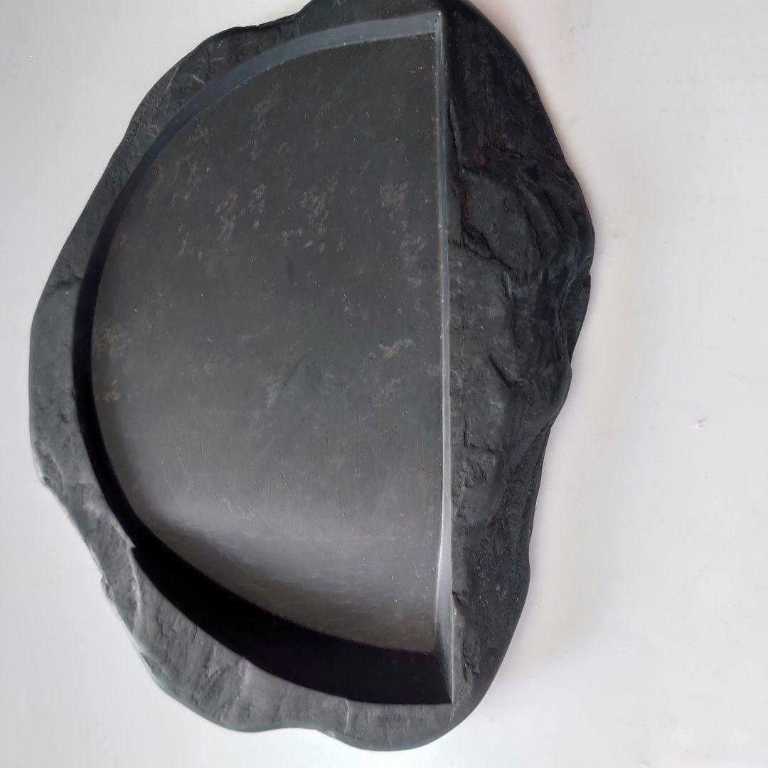 [送料無料]近江名産　石紋綺麗　希少　高島虎斑石硯　福井永昌堂製　天然硯　泰