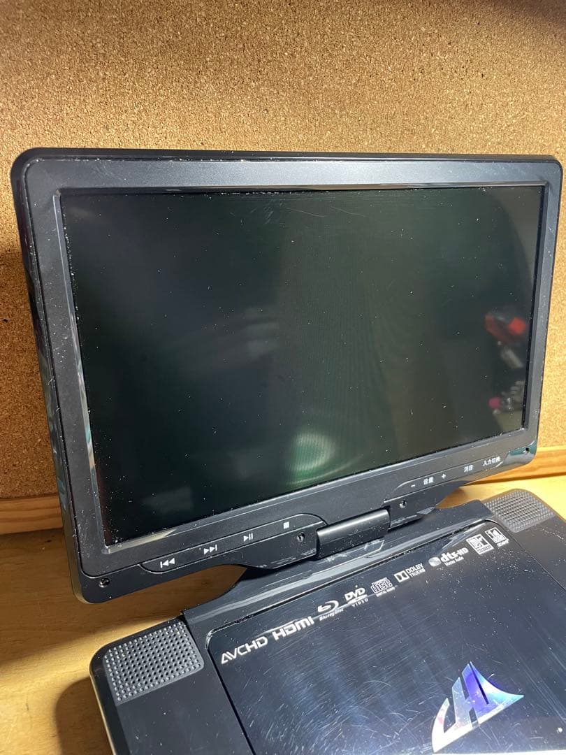 付属品完備 フルセグ搭載 ポータブルDVD・Blu-rayブルーレイプレーヤー