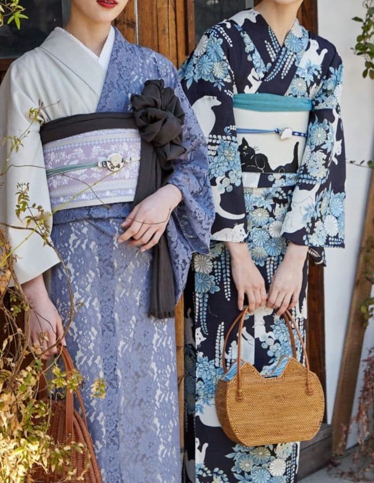 定価4万以上( ゜д゜)！　ふりく　セオα　夜空猫浴衣 　美品　フリーサイズ