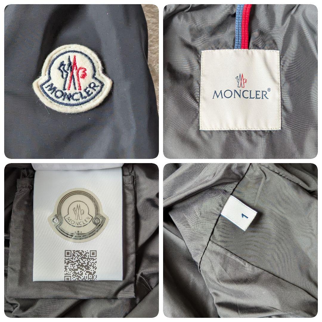 【人気モデル】 モンクレール TOPAZ ナイロンコート 黒 サイズ1 S相当